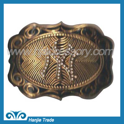 Iron Custom Intricate Decorative Belt Buckle