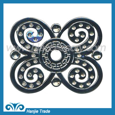 New Metal Spinning Rhinestone Belt Buckle