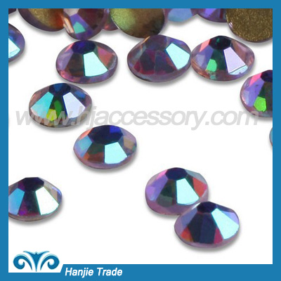 Purple AB Color Crystal Glass Rhinestone Flatback