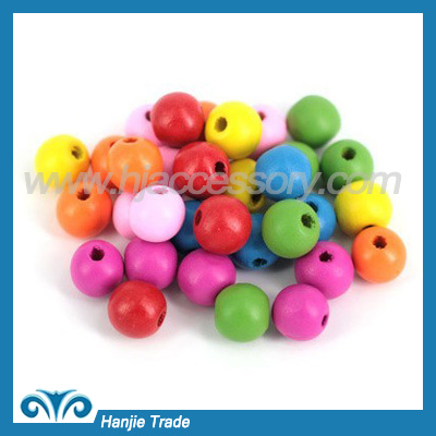 Fancy Wooden Printing Pattern  Beads