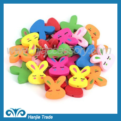Colorful animal fruit star flower wooden beads