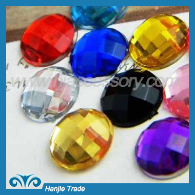 Round Flatback Acrylic Bead Rhinestone