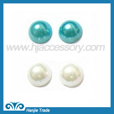 Colors Half Round Plastic ABS Pearl Loosen Bead