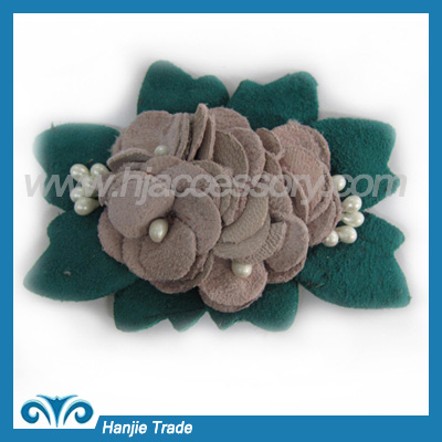 Fashion Leather handmade flower for shoes decoration