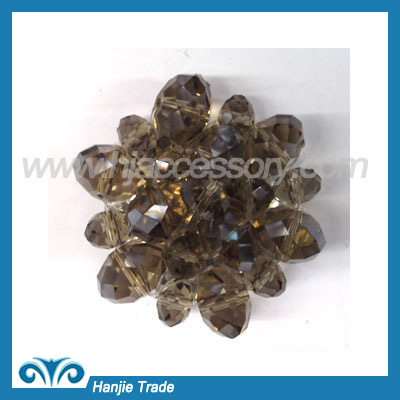 Crystal Beads Handmade Flower for Shoes decoration