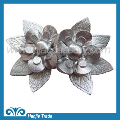 Fashion Leather handmade flower for shoes decoration