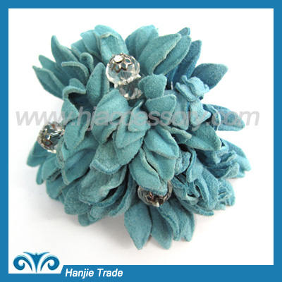 Fashion Leather handmade flower for shoes decoration