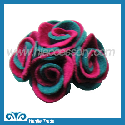 Fashion Leather handmade flower for shoes decoration