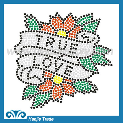 Hotfix rhinestone transfer motifs and iron on motifs