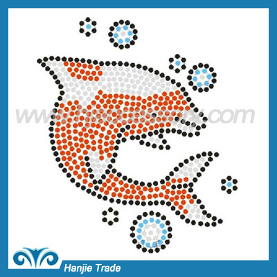 Rhinestone Heat transfer Hotfix motif for DMC Rhinestone