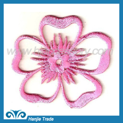 Garment embroidery patch flower design