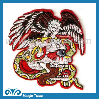 Garment embroidery patch skull design