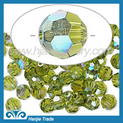 Bulk Round Faceted Glass Beads Crystal 5000