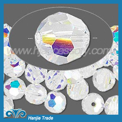 Bulk Round Faceted Glass Beads Crystal 5000