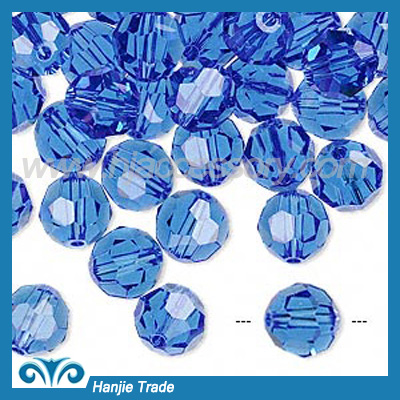 Bulk Round Faceted Glass Beads Crystal 5000