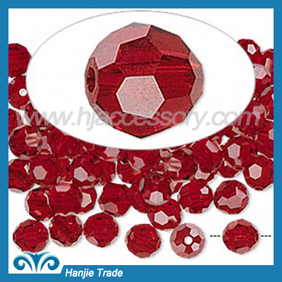 Bulk Round Faceted Glass Beads Crystal 5000