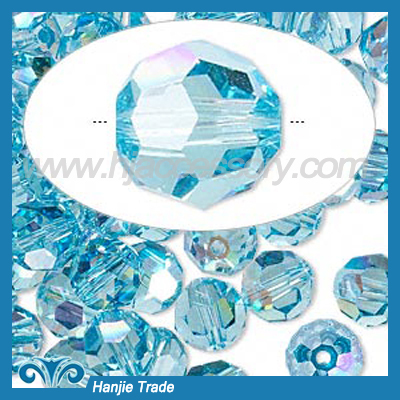 Bulk Round Faceted Glass Beads Crystal 5000