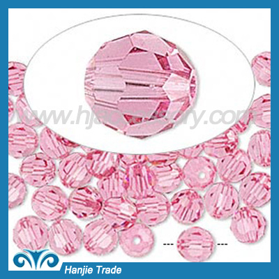 Bulk Round Faceted Crystal Beads 5000 Pink