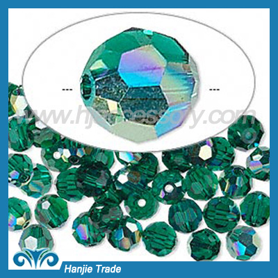 Bulk Round Faceted Glass Beads Crystal 5000