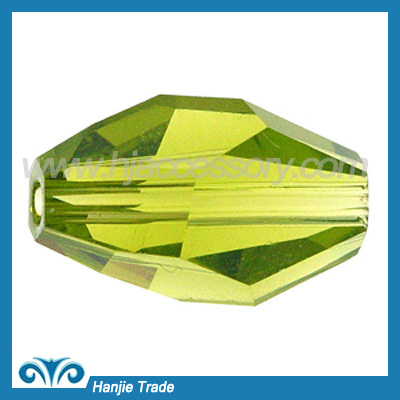 Bulk Faceted Polygon Crystal Beads 5203 Peridot