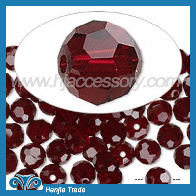 Bulk Round Faceted Crystal Beads 5000 Siam