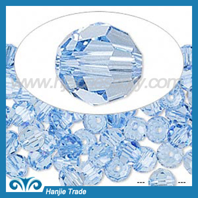 Bulk Round Faceted Beads Crystal 5000 Light Sapphire