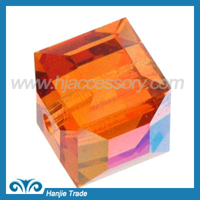 Bulk Square Faceted Cube Crystal Beads 5601