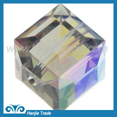 Bulk Square Faceted Cube Crystal Beads 5601