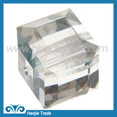 5601 Crystal Silver Shade Crystal Cube Bead