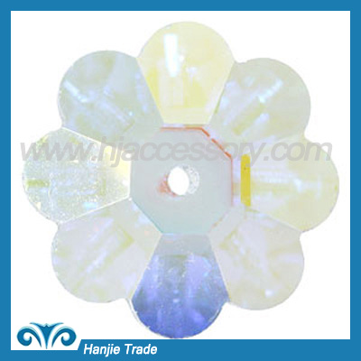 Crystal Margarita Bead 3700 Crystal AB Foiled