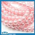 Pink Colors Round Acrylic Pearl Loosen Bead