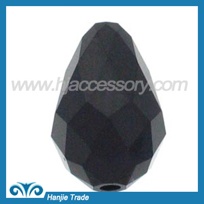 Bulk Faceted Polygon Crystal Beads 5203 Black