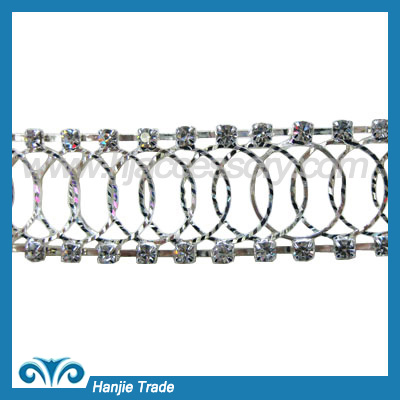 Clean crystal afour 888 rhinestone chain