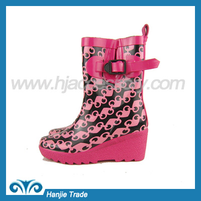 Womens Rain Ankle Rubber Boots
