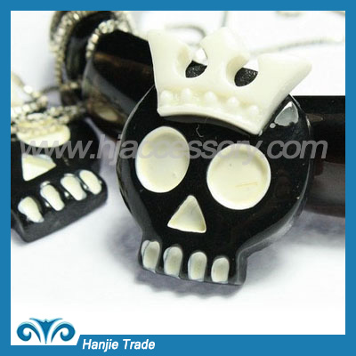 DIY resin cabochons sweet skull for jewelry decoration