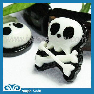 DIY resin cabochons sweet skull for phone decoration