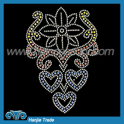 Fashion Garment Hot Fix Rhinestone Motif