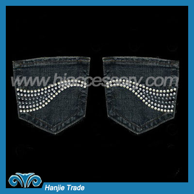 Hot-fix Rhinestone Motif  for Jeans Pocket