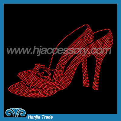 Hot-fix Rhinestone Motif with High Heel sandal