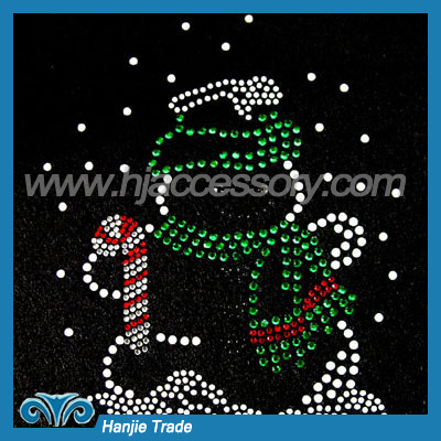 Crystal Rhinestone Transfer Motif for Christmas