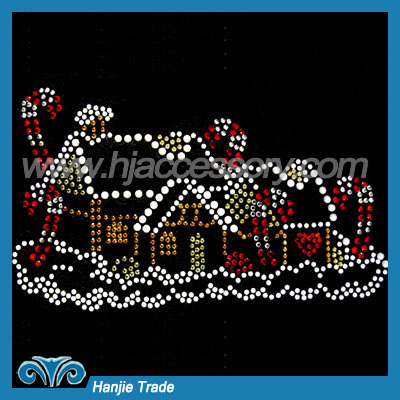 Crystal Rhinestone Transfer Motif for Christmas