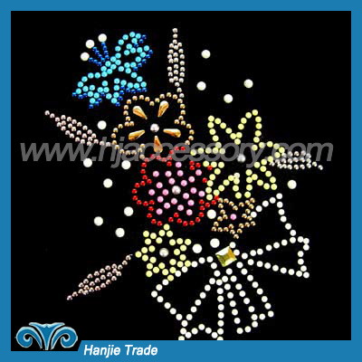 Hot-fix Rhinestone Transfers With Flora Design