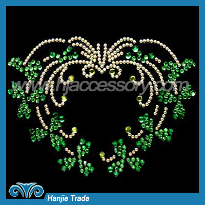 Crystal Rhinestone Transfer Motif for Flora