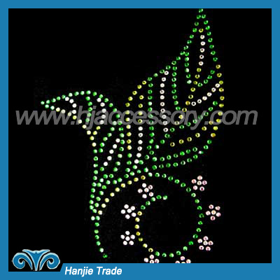 Crystal Rhinestone Transfer Motif for Flora