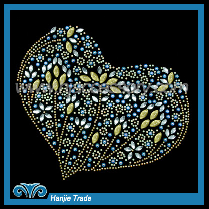 Wholesale Crystal Transfers With Heart Design