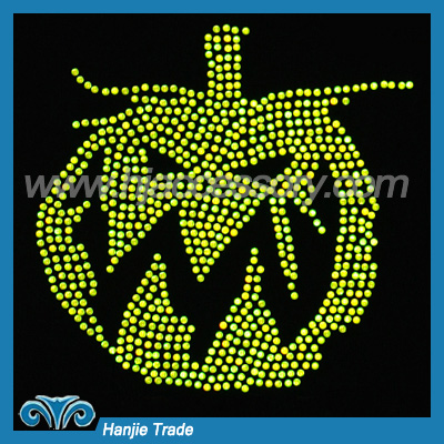 Wholesale Crystal Transfers With Pumpkin Design