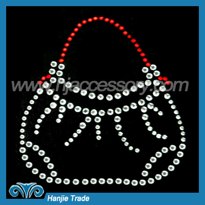 Crystal Rhinestone Transfer Motif for Bag