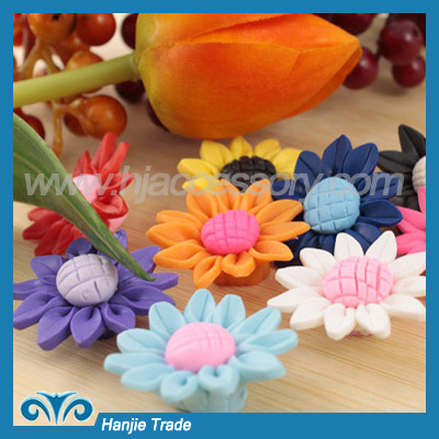 Color Fimo Polymer Clay Flower Beads
