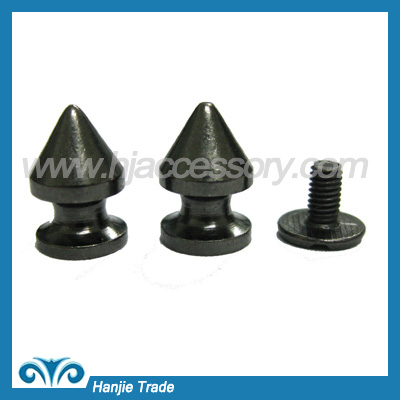 Bulk Metal Rock Spikes Tree Screw Back in Silver Color