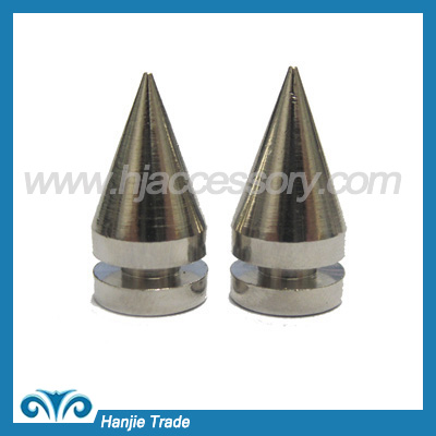 Bulk Metal Rock Spikes Tree Screw Back in Silver Color